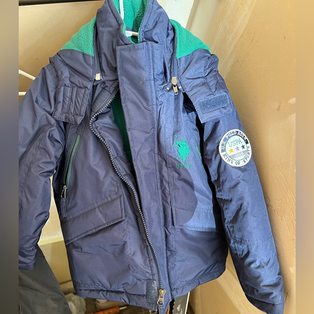 Polo winter coat witty hood size 5/6